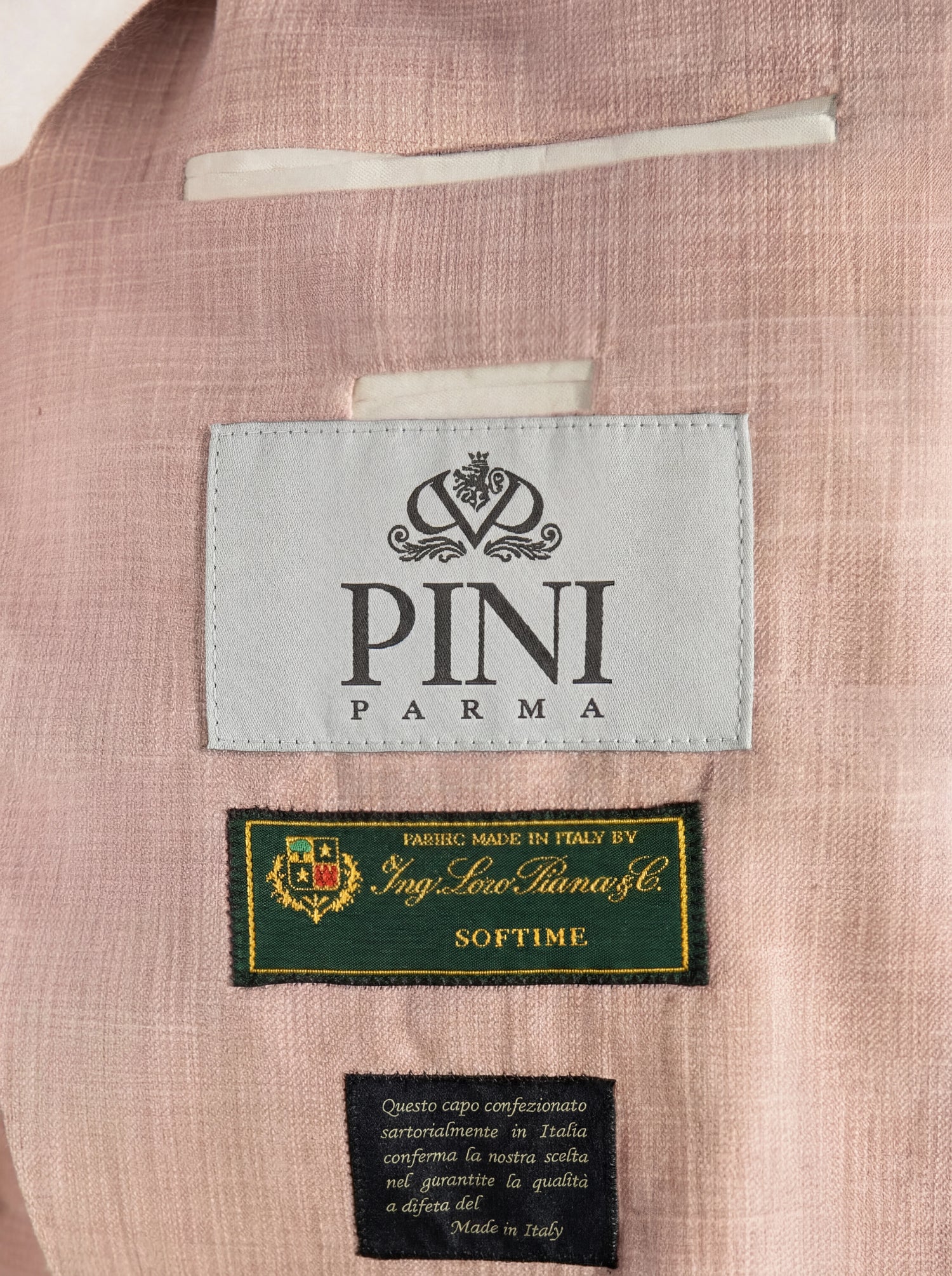 Pink jacket in cotton & silk - Made in Italy