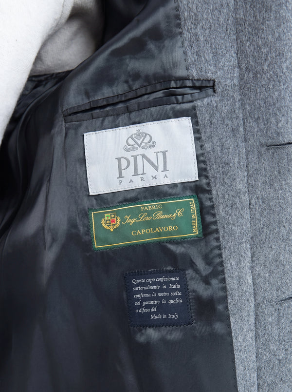 Grey raglan coat – Made in Italy