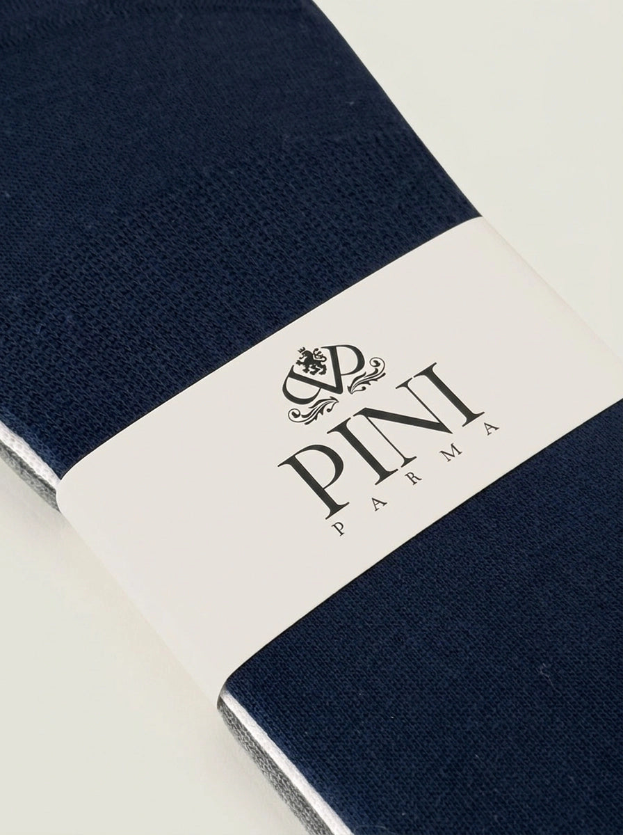 Men Pini Parma 3 pack invisible socks color white blue and grey made in italy 