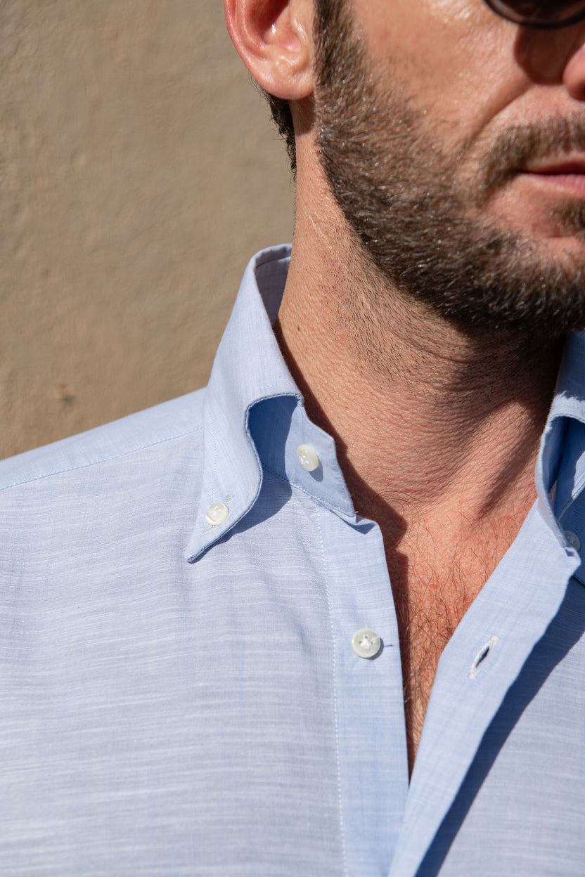 Bambula Cotton Button Down Shirt in Bamboo main image 1