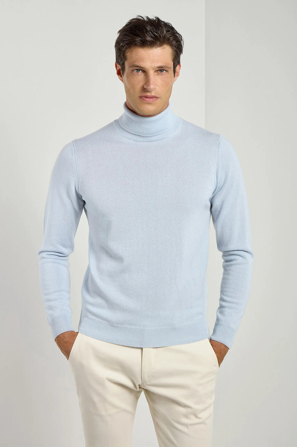 Light blue turtleneck discount