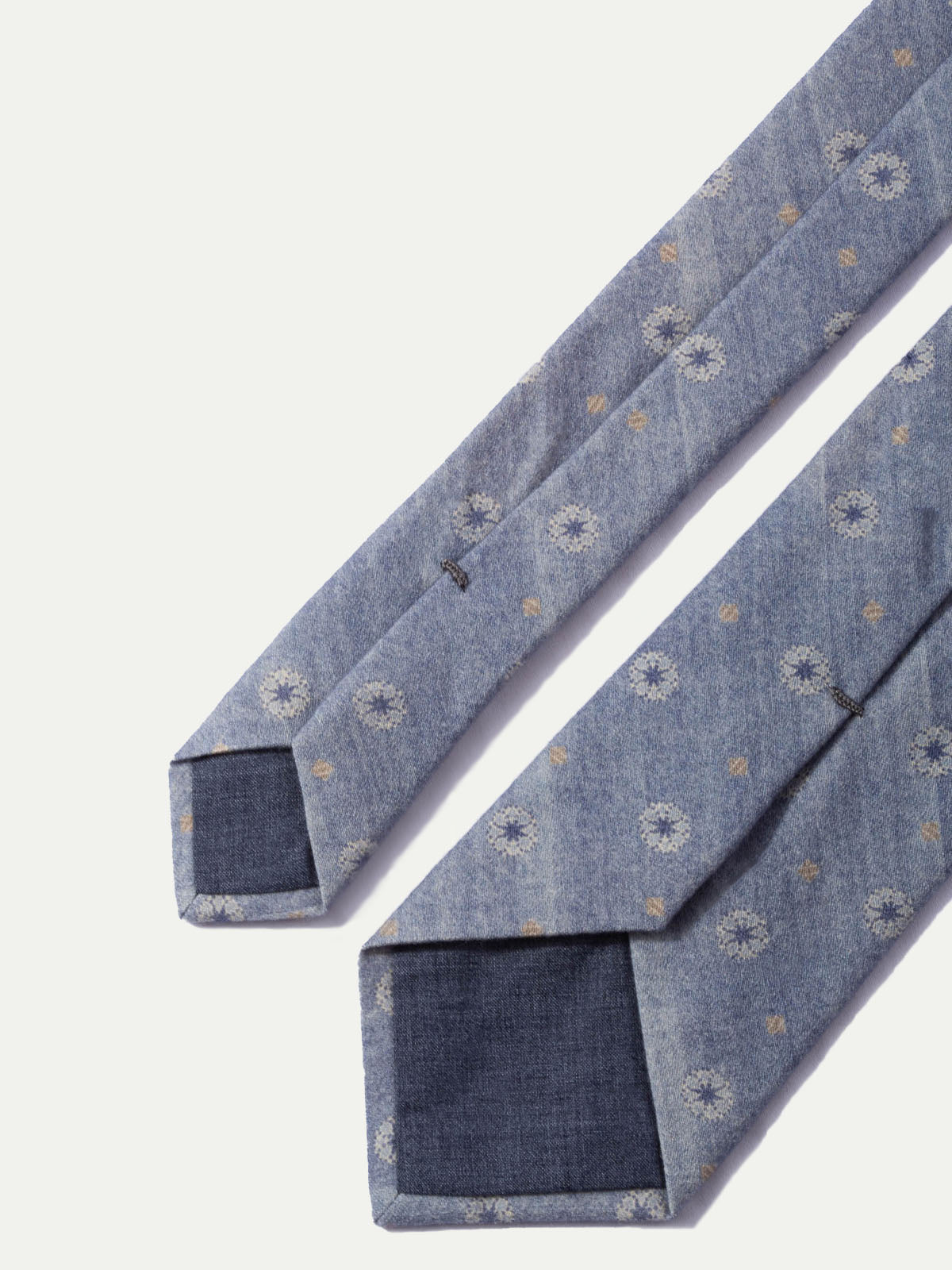 Cravatta fantasia azzurra - Made In Italy