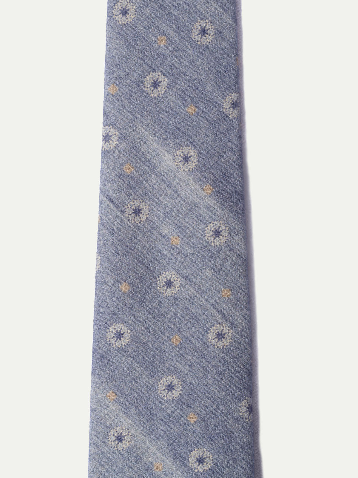 Cravatta fantasia azzurra - Made In Italy