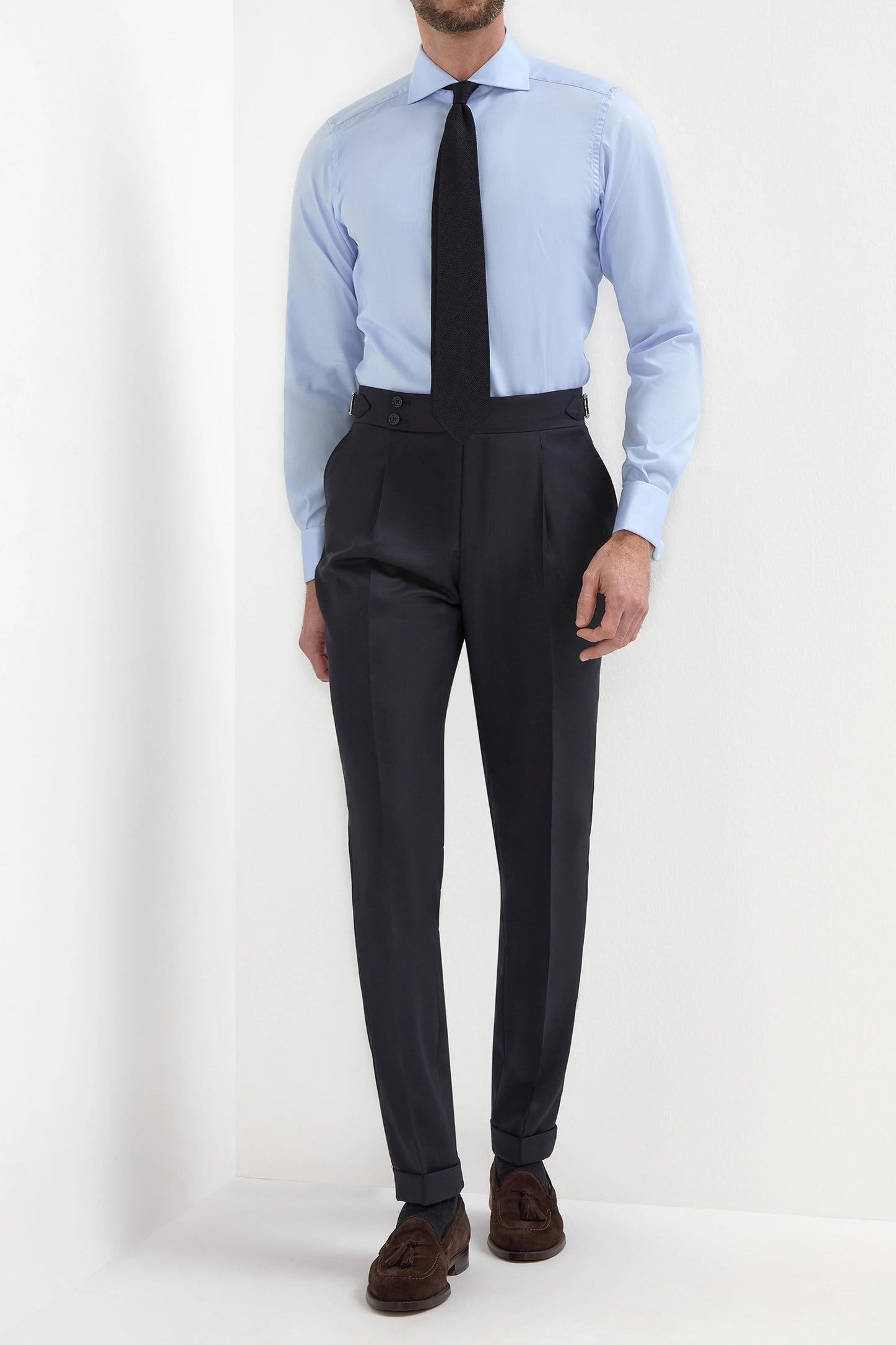 Light blue Shirt with double cuff