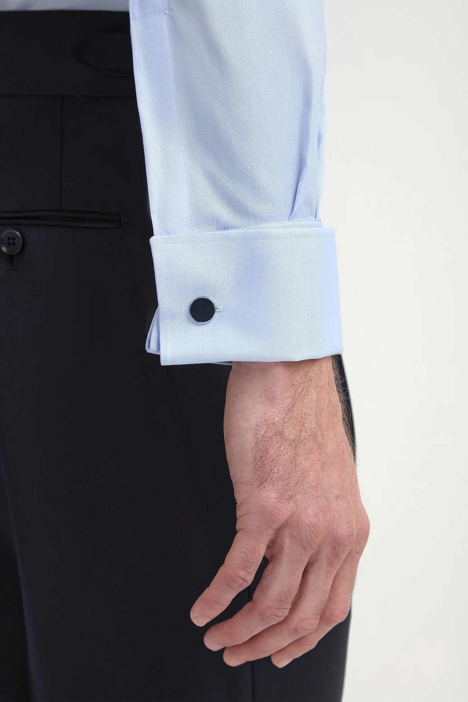 Light blue Shirt with double cuff