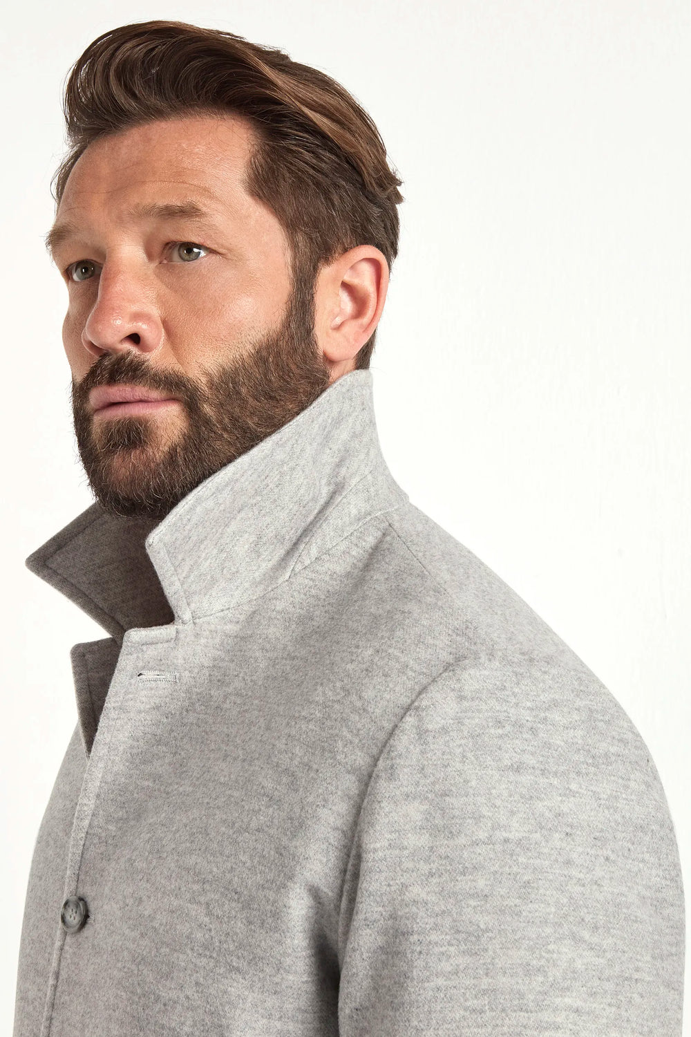 light grey bomber jacket, italian style, made in italy, luxury bomber jacket, elegant menswear jacket, refined casual jacket, premium italian outerwear, versatile bomber, tailored bomber jacket, soft fabric bomber, upscale men's bomber, italian craftsmanship jacket, polished casual outerwear, classic light grey bomber, timeless italian jacket, contemporary bomber design, stylish men's bomber, high-quality bomber jacket, modern italian bomber, sophisticated casual jacket
