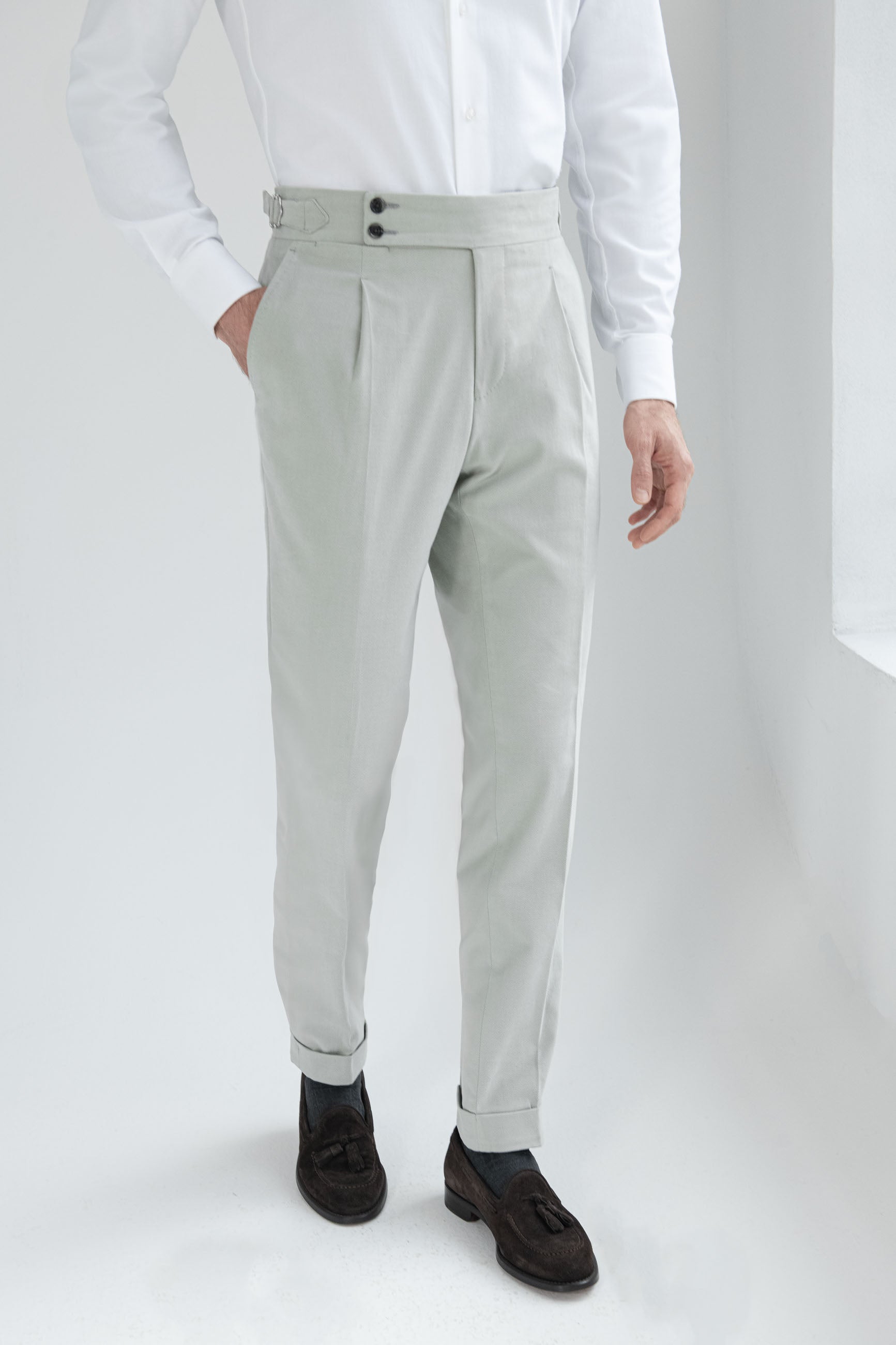 Leona - Light Grey Trousers