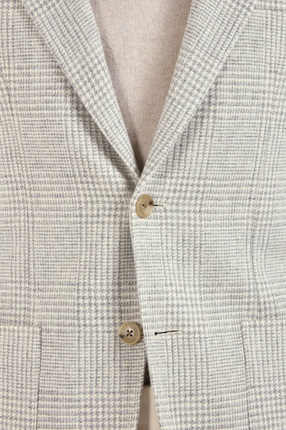 Light grey Prince of Wales jacket - Made in Italy