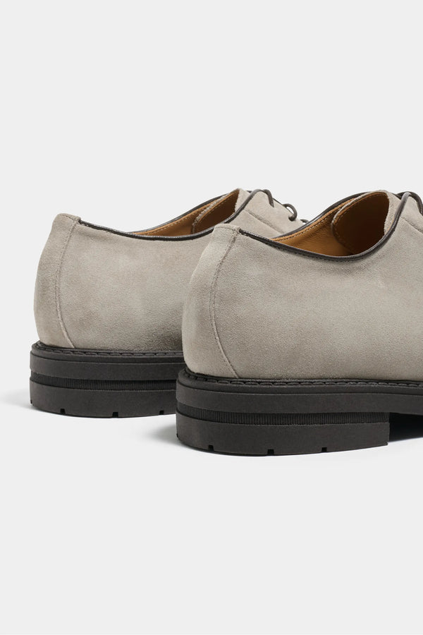 light grey suede derby, men suede derby shoe, italian suede derby, light grey suede shoe, handcrafted in Italy, luxury suede derby, elegant men’s derby, refined italian footwear, premium suede derby, tailored suede derby, soft suede derby, sophisticated men’s derby, classic light grey derby, upscale italian derby, breathable suede derby, stylish suede dress shoe, italian craftsmanship derby, versatile suede shoe, timeless derby design, made in Italy footwear