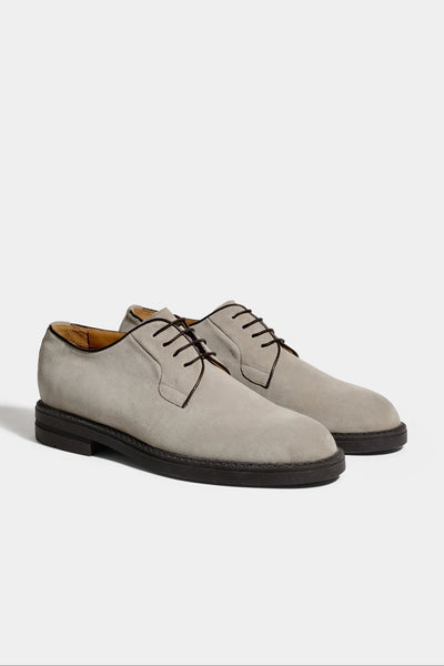 EREDI PISAÑO Italy Men\'s Derby Lace up Shoes Size 40 Grey Suede Leather DERBY GRAY-BLACK - Dario Vis main image 3