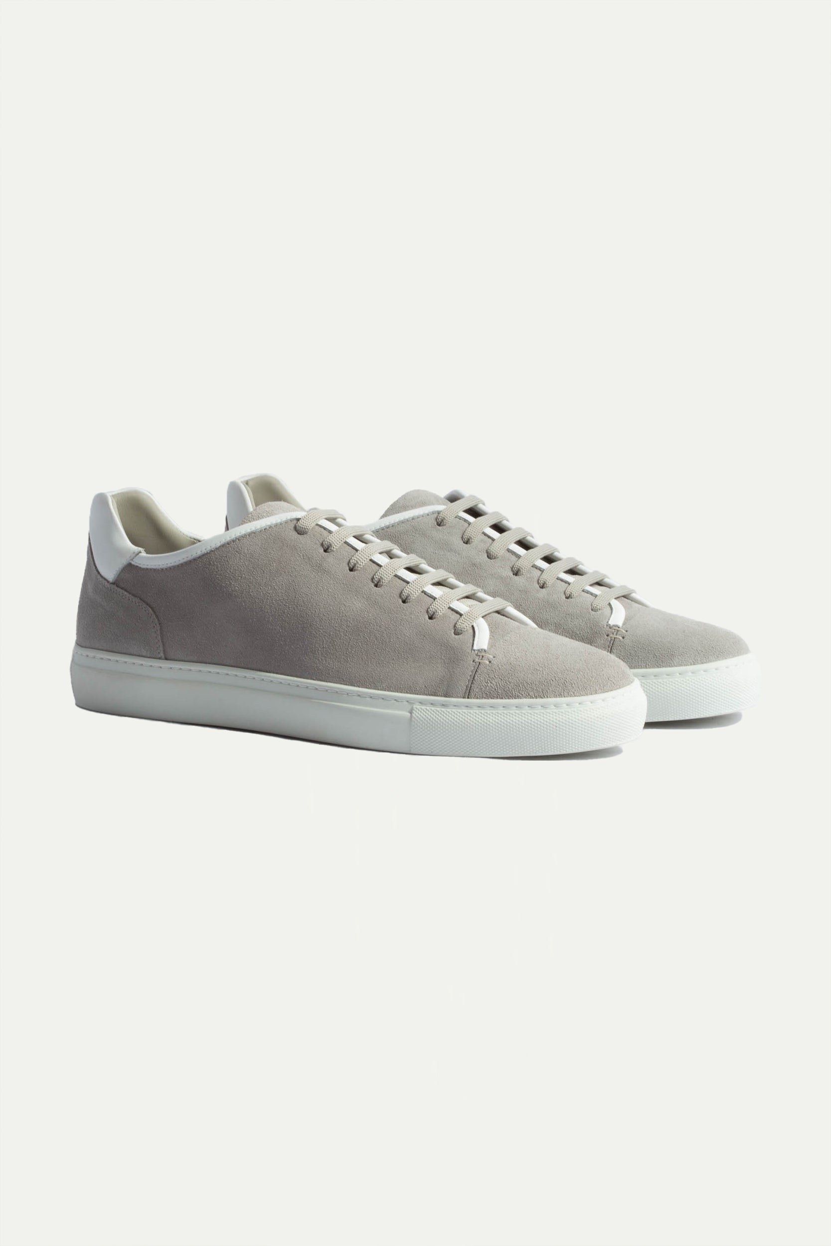 Light grey suede sneakers - Made In Italy