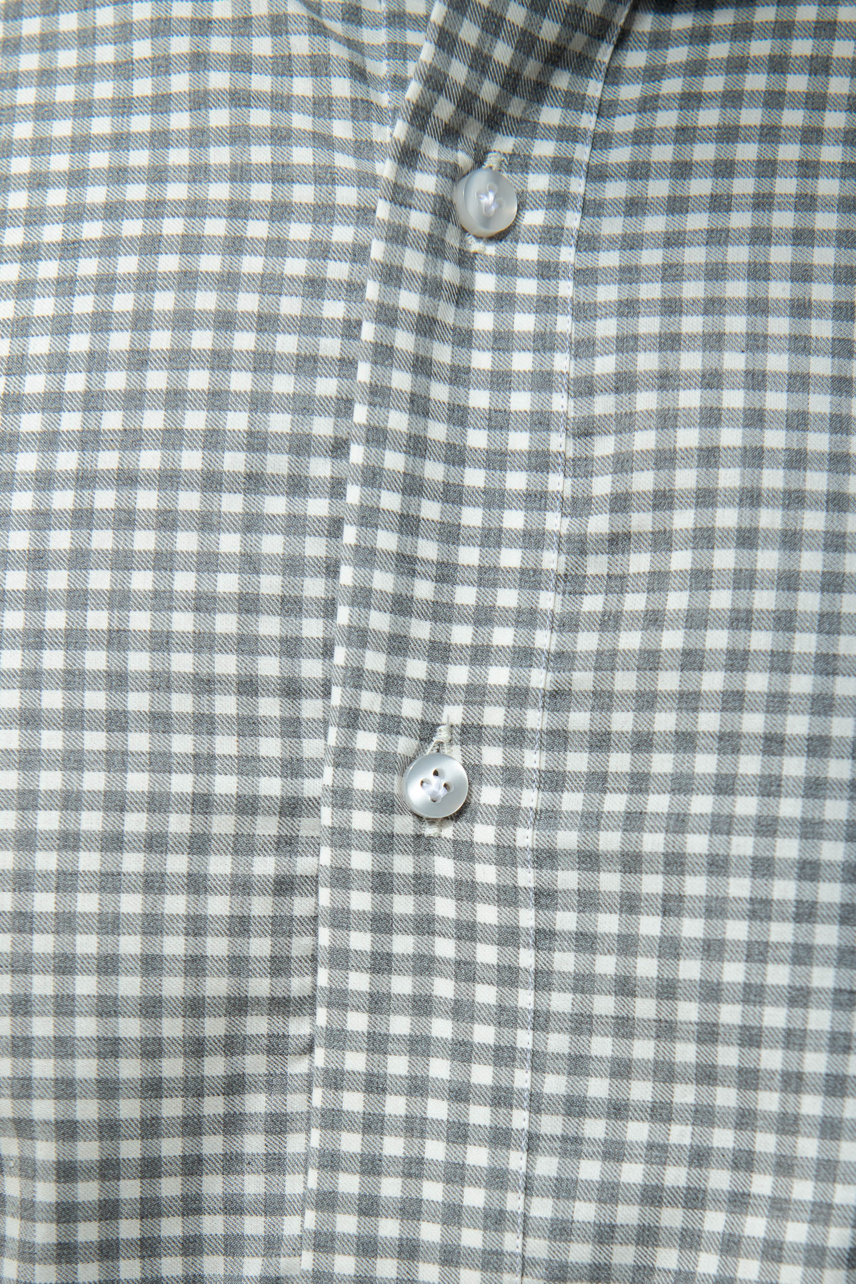 Camicia in vichy grigio chiaro - Made In Italy