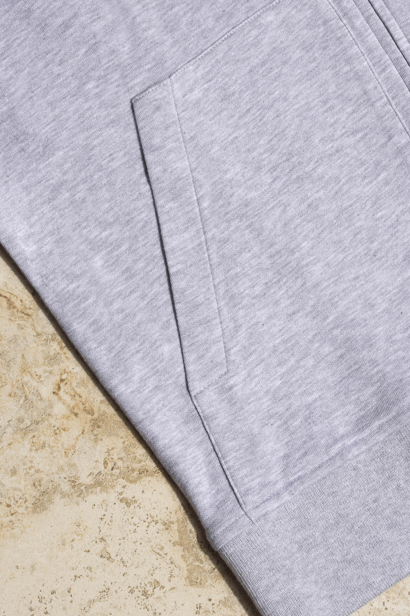 Light Grey Leisure Zip Hoodie - Made in Italy