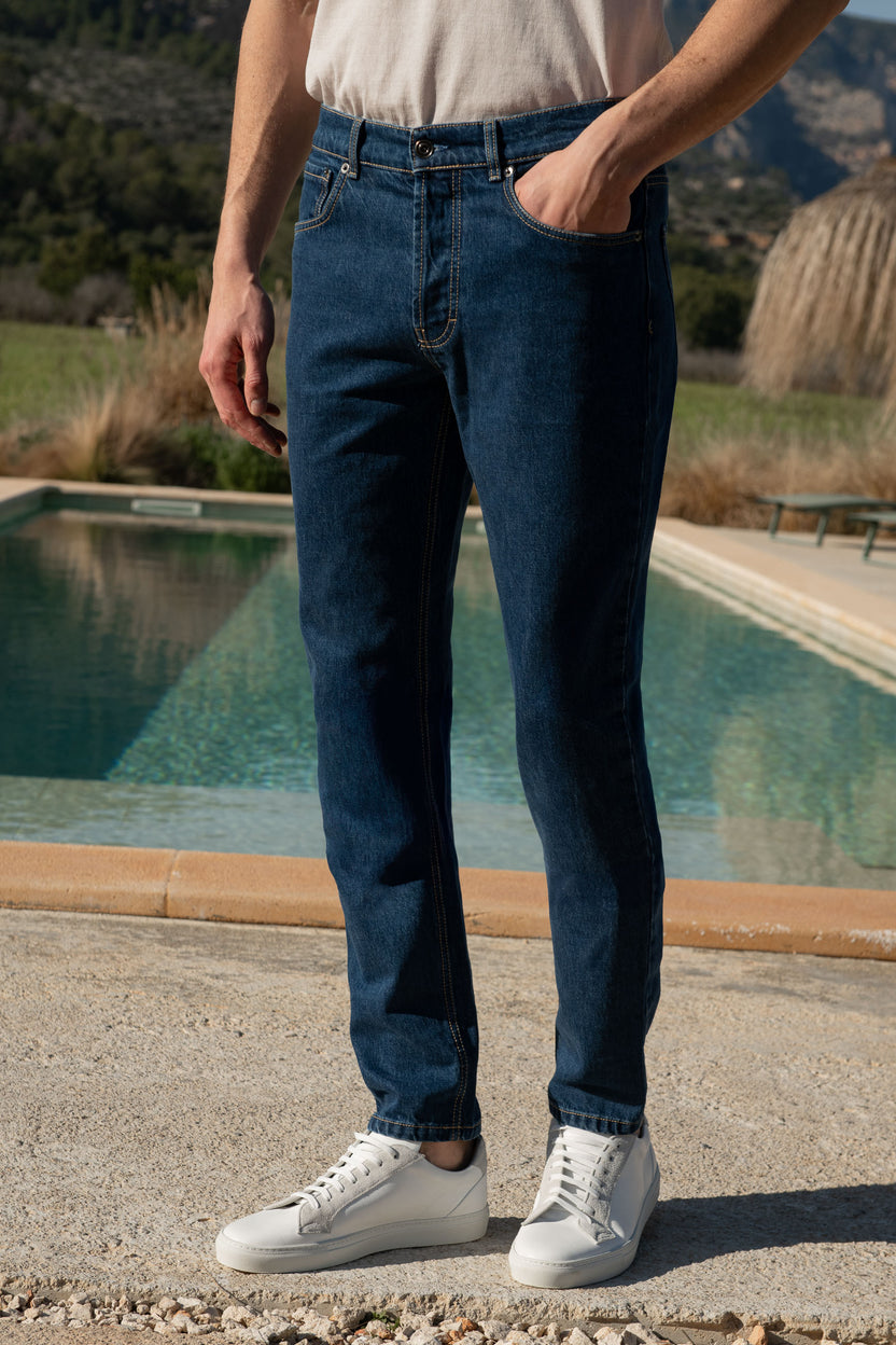 Macadrian Jeans - Mid Blue Denim