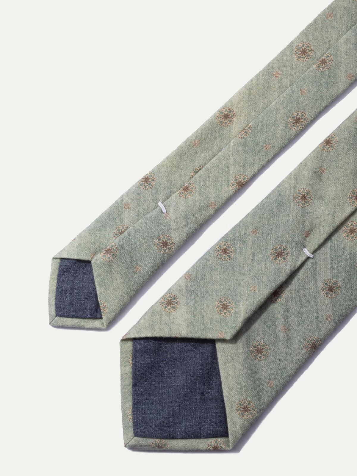 Cravatta fantasia color menta - Made In Italy