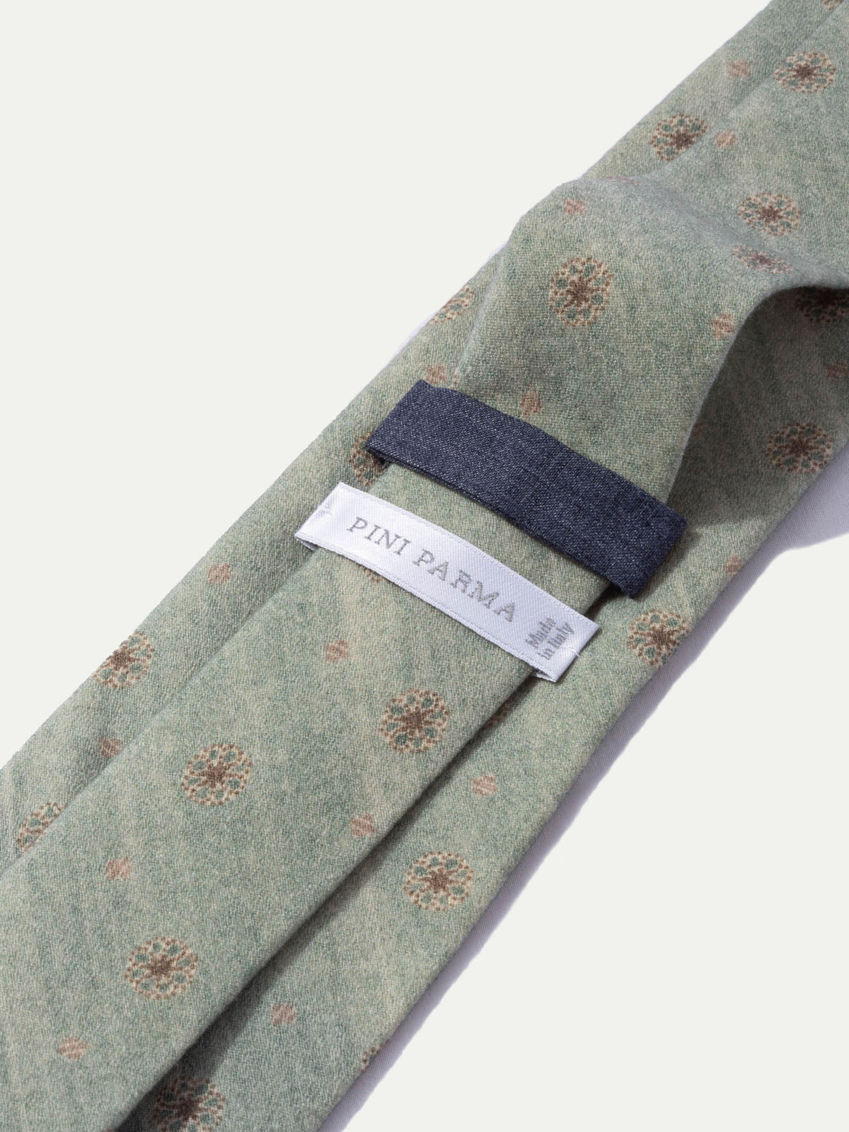 Cravatta fantasia color menta - Made In Italy