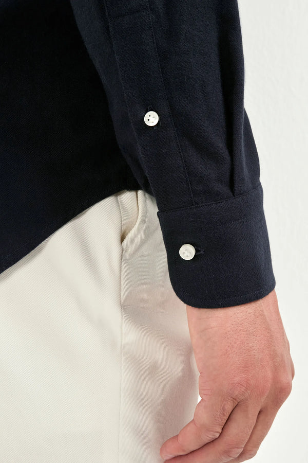 navy warm touch shirt, men brushed cotton shirt, italian casual shirt, navy cotton shirt, warm touch shirt, made in italy shirt, luxury casual shirt, soft brushed shirt, refined men's shirt, winter casual shirt, premium italian shirt, elegant brushed cotton shirt, tailored navy shirt, fine cotton shirt, breathable warm shirt, comfortable winter shirt, tailored casual shirt, upscale men's shirt, classic navy shirt, italian craftsmanship shirt