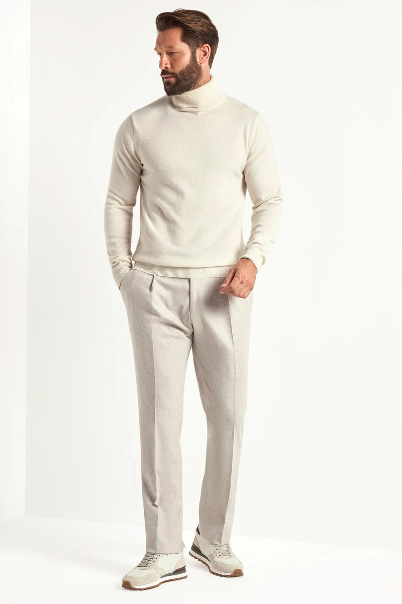 off-white cashmere turtleneck, italian style, made in italy, 100% cashmere turtleneck, luxury cashmere sweater, elegant winter knitwear, refined menswear turtleneck, premium italian sweater, versatile layering turtleneck, fine cashmere knit, tailored cashmere turtleneck, breathable winter sweater, soft cashmere knitwear, upscale cashmere sweater, italian craftsmanship turtleneck, polished winter knit, classic off-white turtleneck, timeless italian sweater, sophisticated cashmere knit, cozy winter cashmere s
