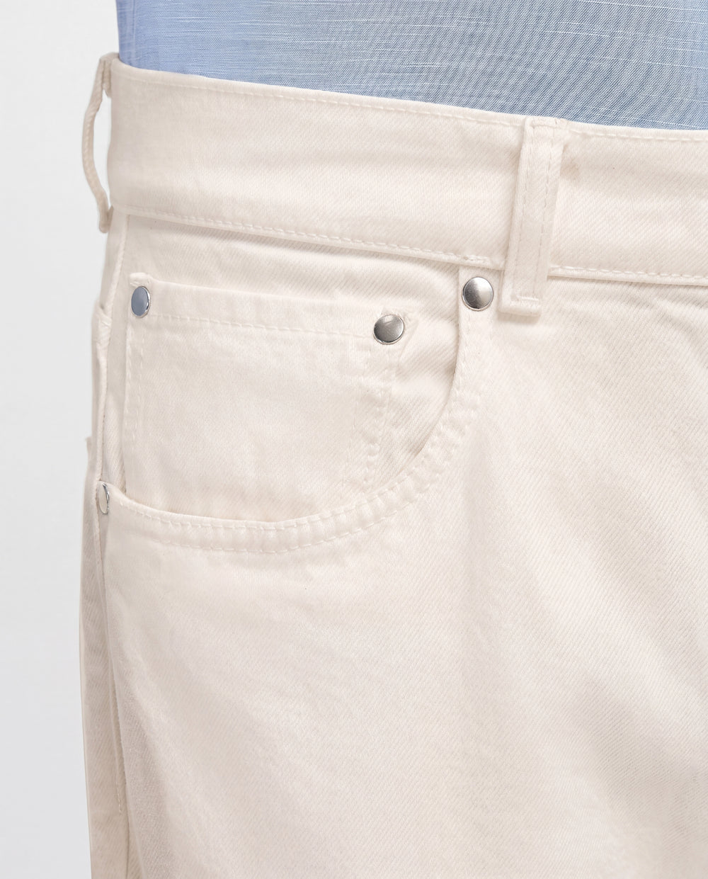 Men Pini Parma off-white jeans made in italy in cotton and cashmere 