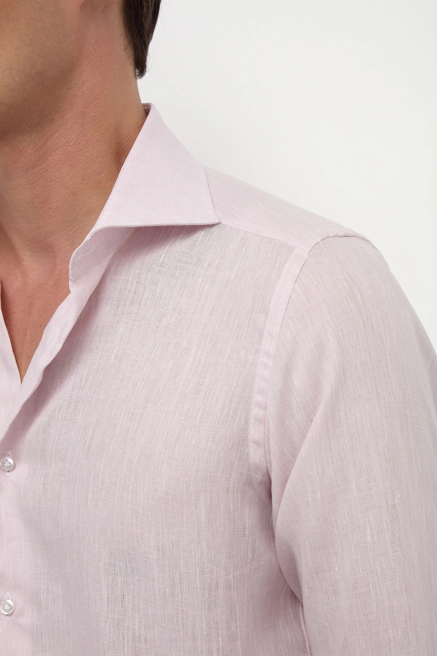 Pink linen shirt
