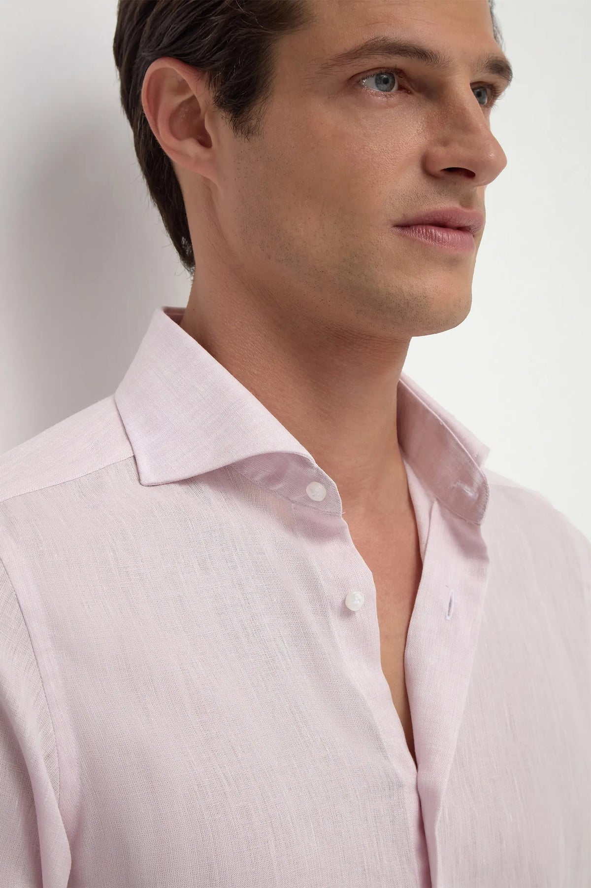 mens light pink dress shirt linen color:Claret VendorItem#:PT03616 Elegant Sheath Leather Dress