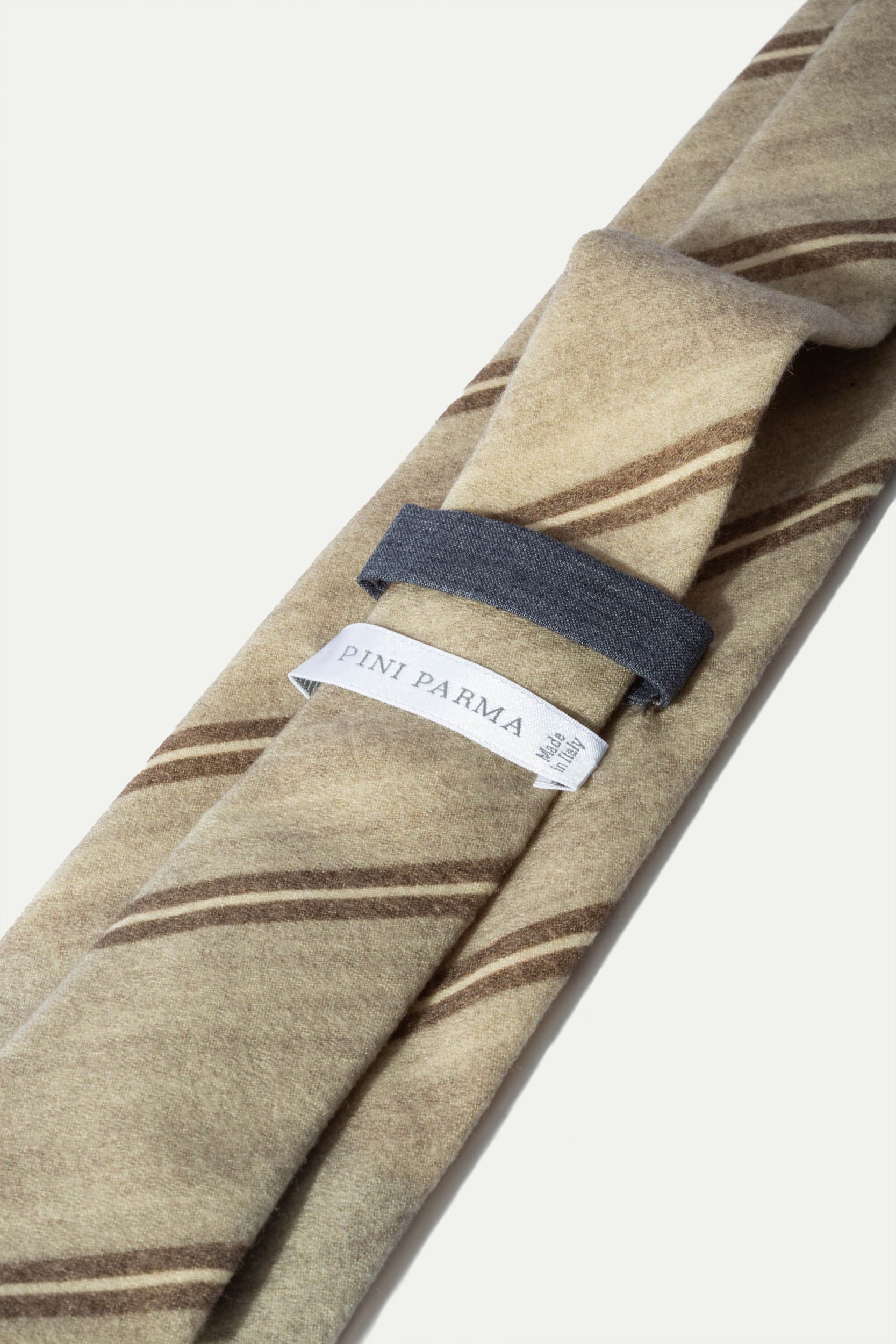 Grey and brown regimental tie - Made In Italy