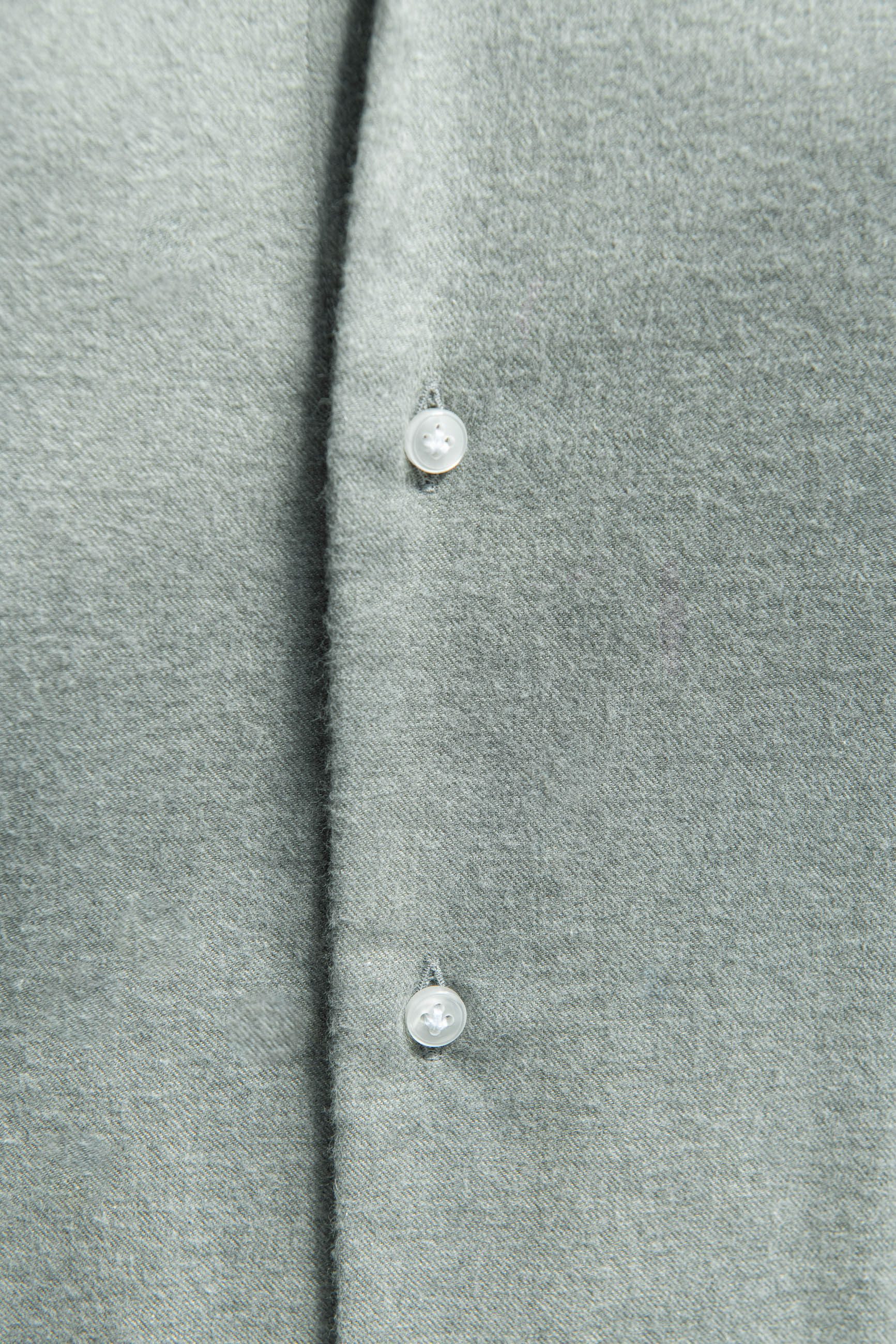 Sage cashmere and cotton shirt - Made in Italy