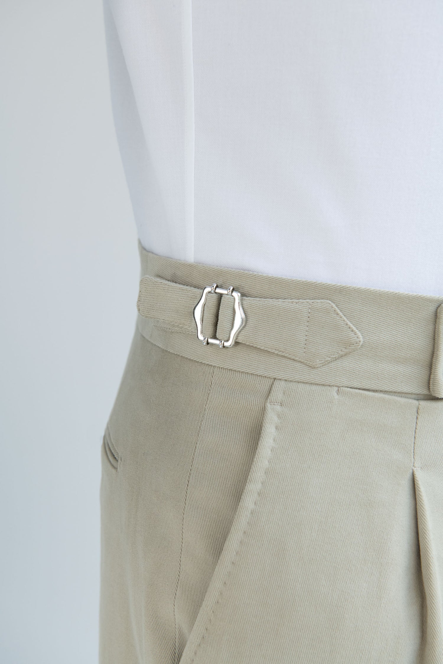 Pantaloni Soragna in cotone color sabbia - Made in Italy