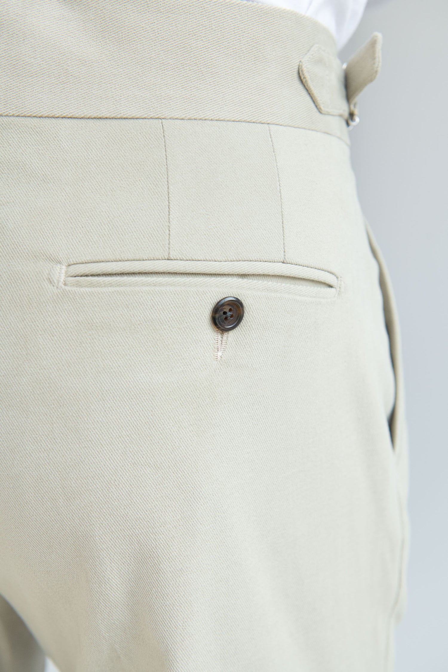 Pantaloni Soragna in cotone color sabbia - Made in Italy