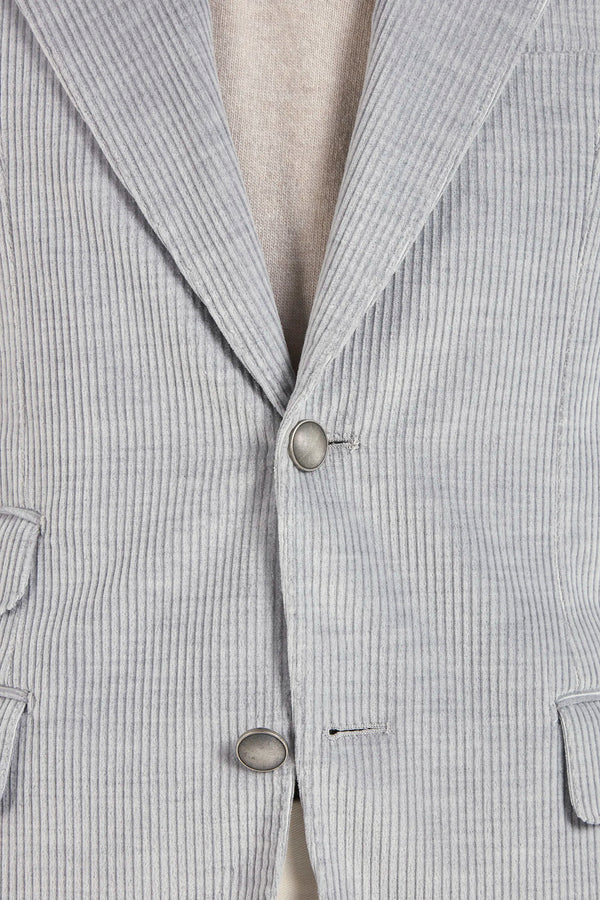 Stone corduroy jacket, Italian style, made in Italy, tailored luxury jacket, elegant menswear piece, refined casual jacket, premium Italian craftsmanship, classic corduroy blazer, sophisticated smart casual jacket, versatile layering piece, polished modern jacket, fine Italian tailoring, upscale menswear jacket, timeless Italian jacket, refined professional look, sharp tailored jacket, luxury casualwear, contemporary corduroy blazer, Italian elegance jacket