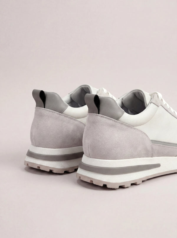 men Pini Parma grey sneakers made in italy in nubuck 
