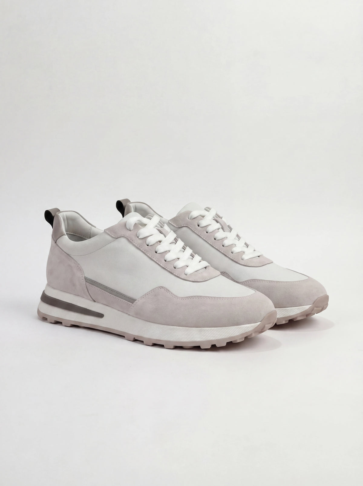 men Pini Parma grey sneakers made in italy in nubuck 