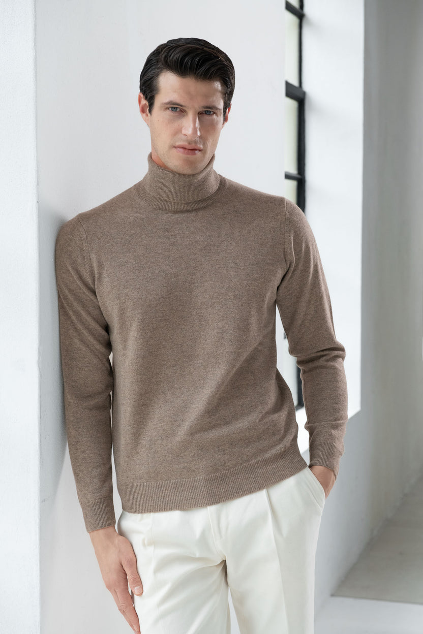 Cashmere Turtleneck Sweater Made in Italy - S