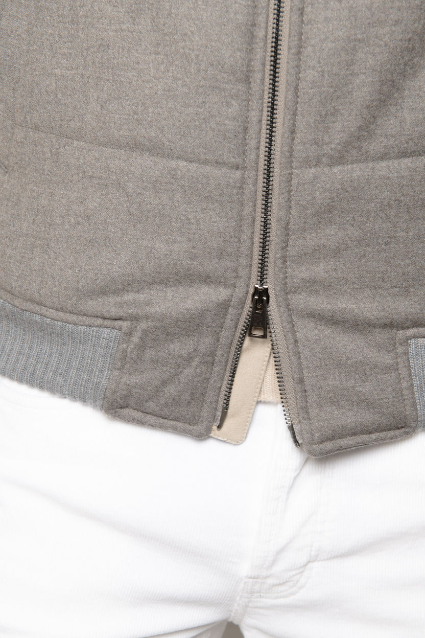 GIN-WB3CPT4870 TAUPE LONG VEST main image 0
