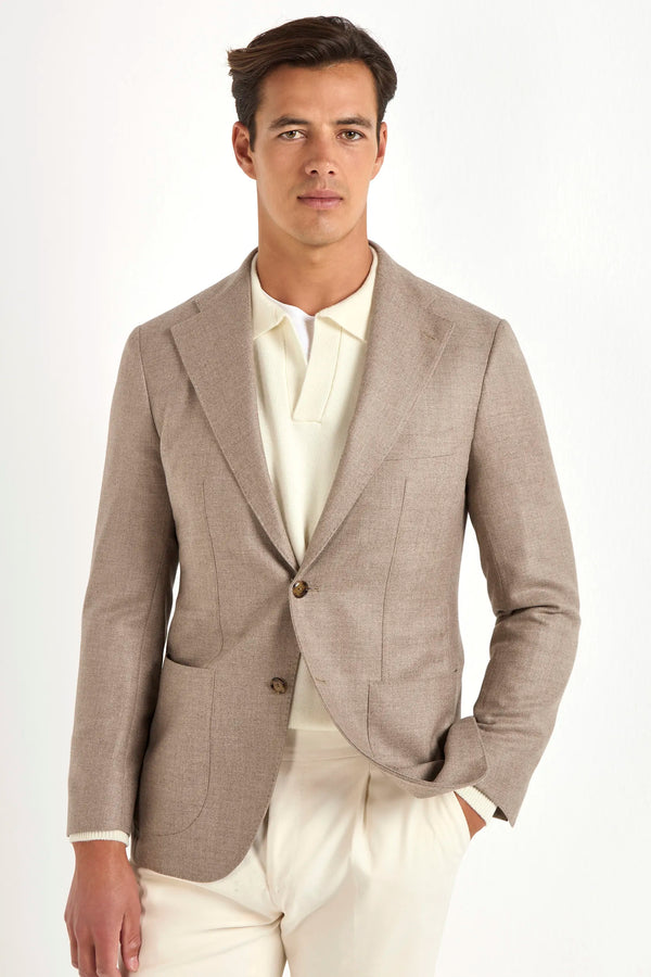 Wool and Cashmere Jacket, Italian wool and cashmere jacket, Loro Piana Wool Jacket, Loro Piana cashmere jacket, taupe Loro Piana Jacket, Giacca in lana e cashmere, giacca in lana e cashmere taupe, giacca in lana Loro Piana, giacca in cashmere Loro Piana, giacca Loro Piana taupe, Veste en laine et cachemire, veste italienne en laine et cachemire, veste taupe en laine Loro Piana, veste en cachemire Loro Piana, veste beige Loro Piana