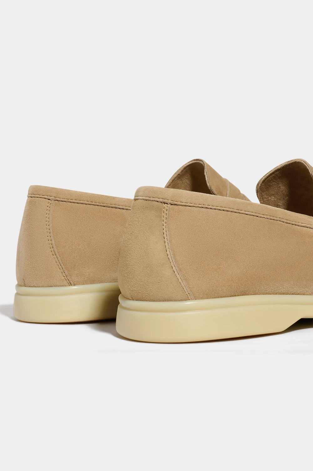 Taupe penny loafers - Made in Italy