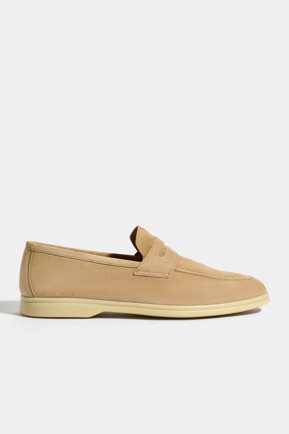 Taupe penny loafers - Made in Italy