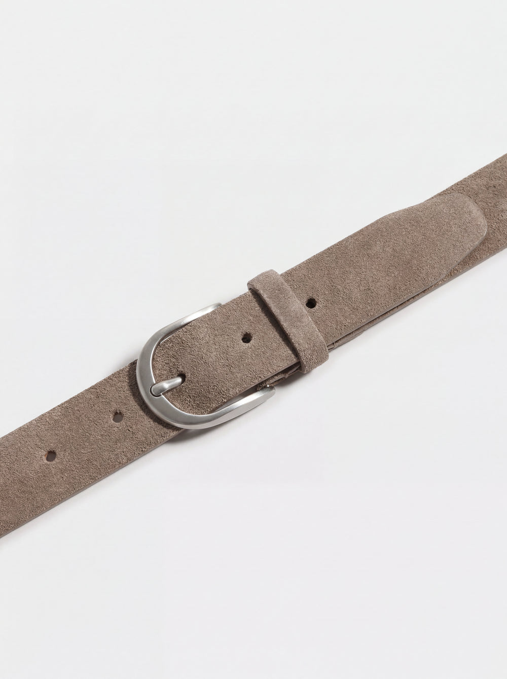 men pini parma taupe suede belt made in italy in 100% leather 