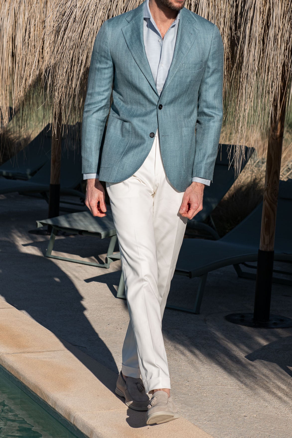 Water Green Jacket, Wool and Silk Jacket, Water Green Wool Jacket, Herringbone Jacket, Italian Water Green Summer Jacket, Silk Jacket, Giacca verde acqua, giacca in lana e seta, giacca in lana verde acqua, giacca a spina di pesce, giacca estiva verde acqua, giacca in seta, Veste vert d'eau, veste en laine et soie, veste en laine vert d'eau, veste à chevrons, veste d'été italienne vert d'eau, veste en soie, 