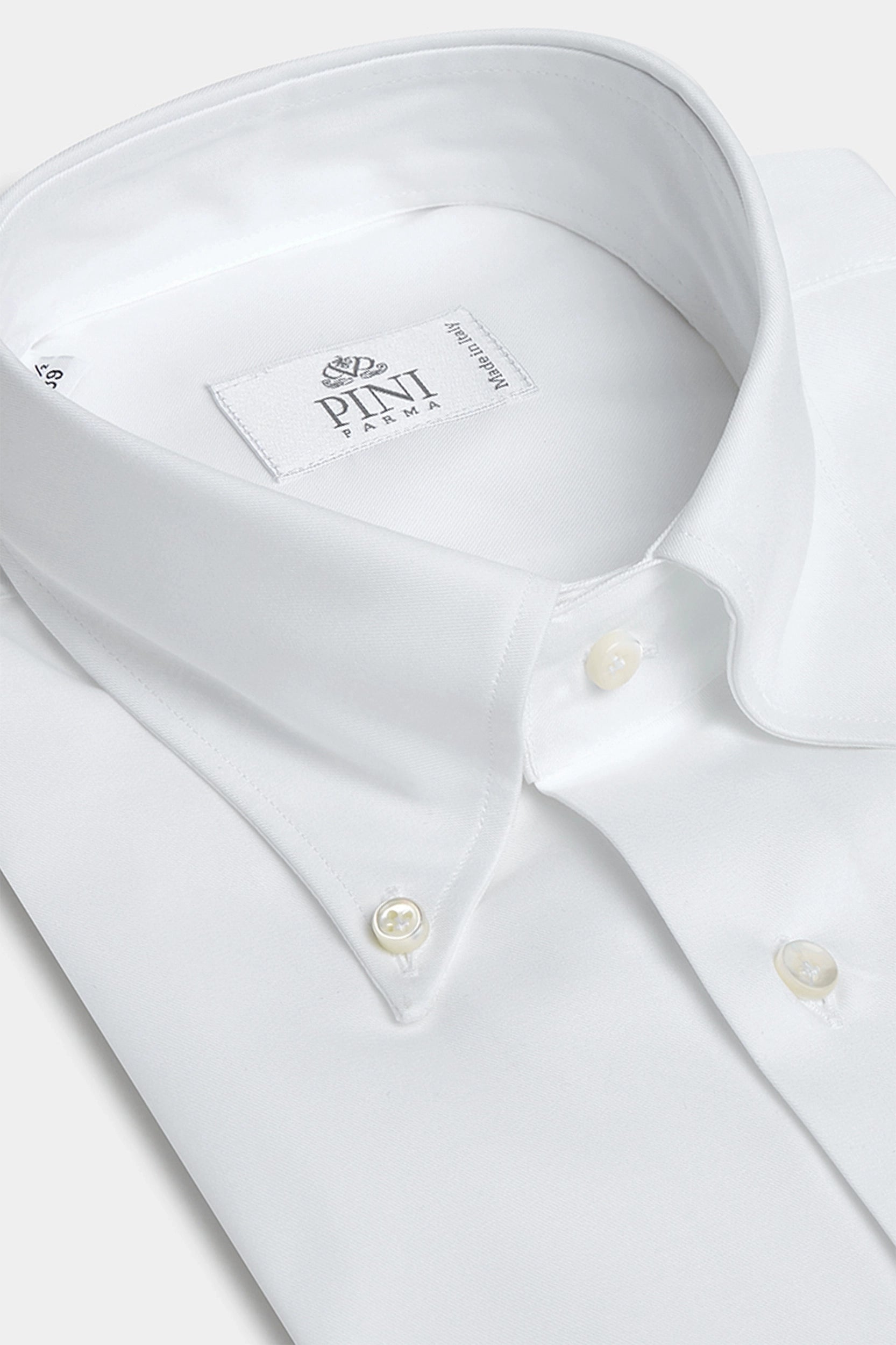 Camicia Elegante Uomo Maniche Lunghe – Bianco, Vestibilità Regolare, Colletto Rovesciato, Tessuto Elasticizzato Antipiega