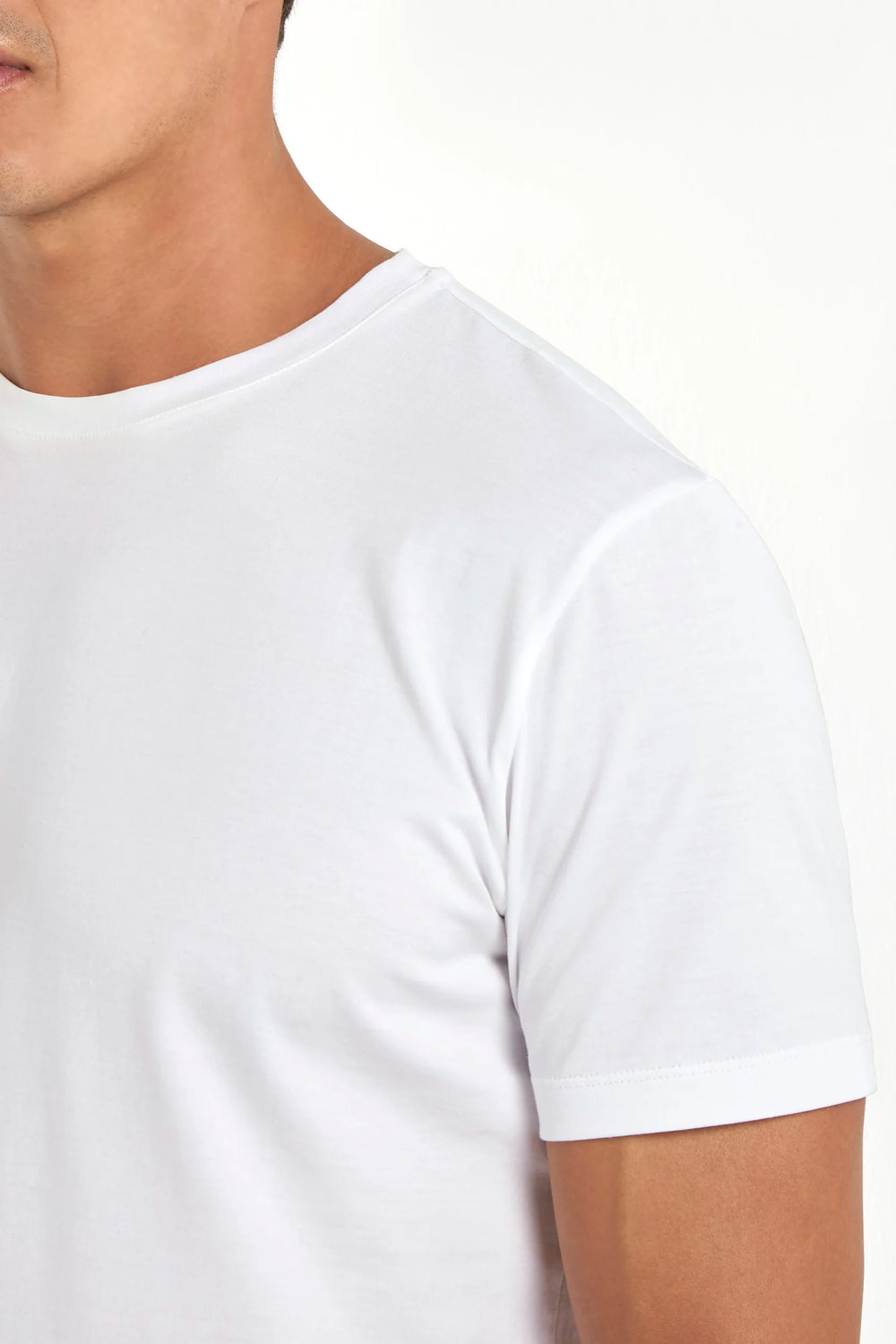 T-shirt in jersey bianca - Made in Italy