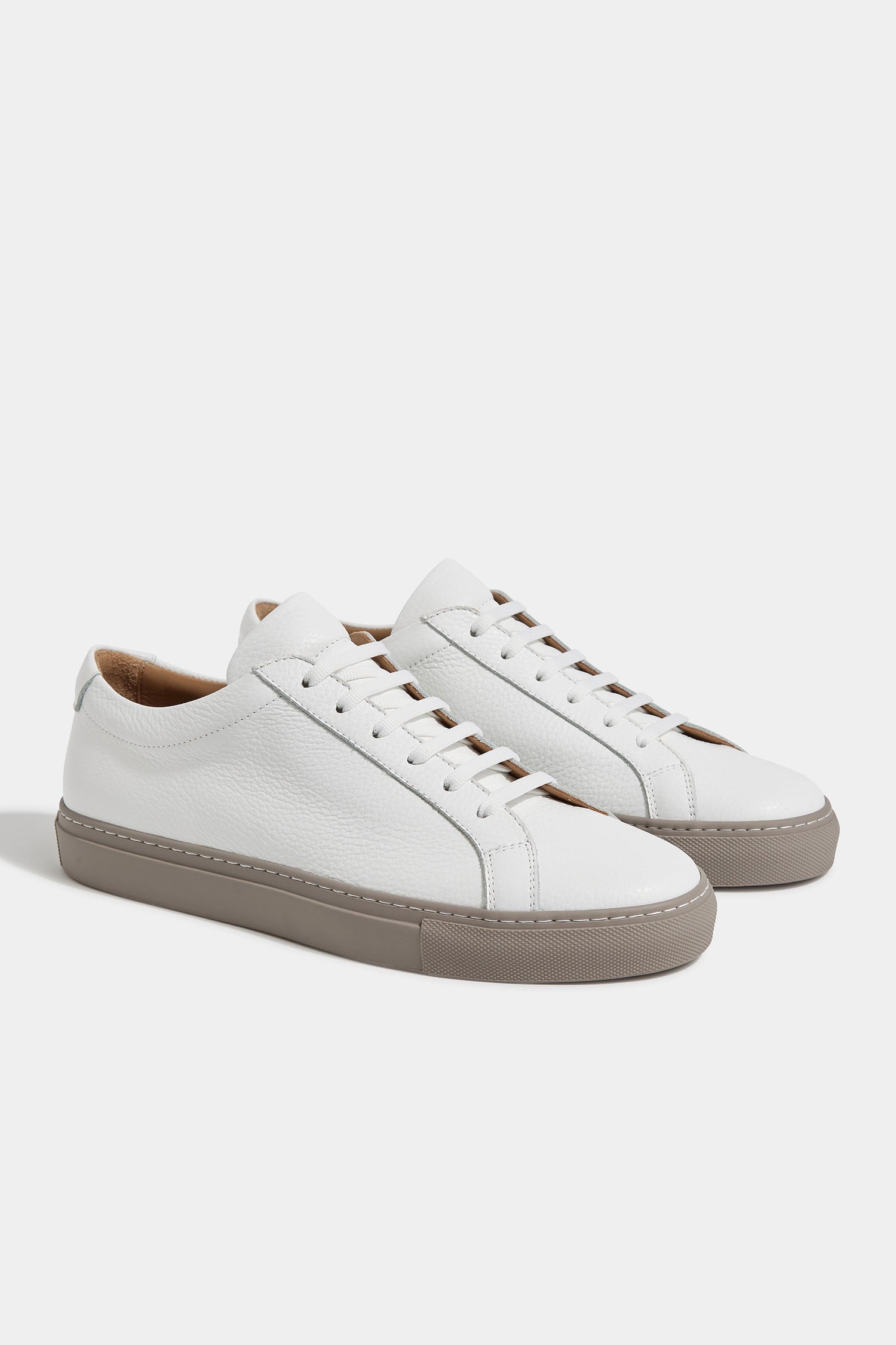 Sneakers bianche in pelle - Made In Italy