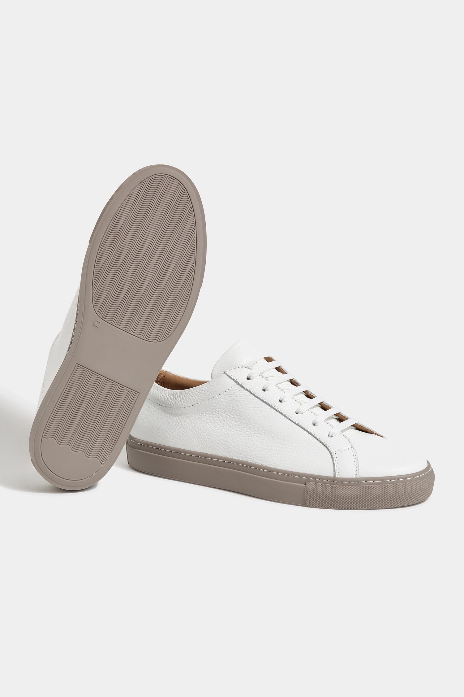 Sneakers bianche in pelle - Made In Italy