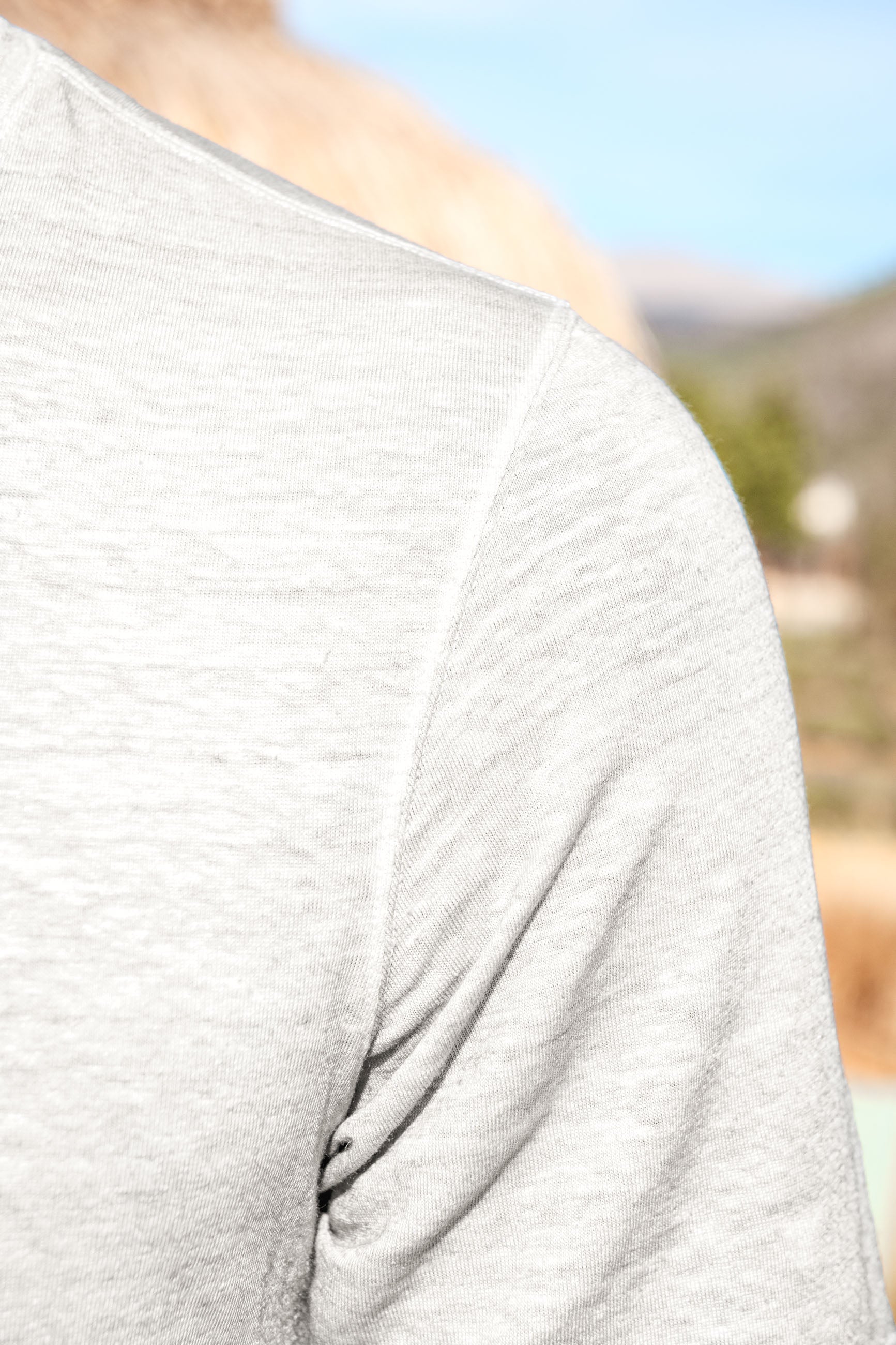 White linen t-shirt - Made in Italy