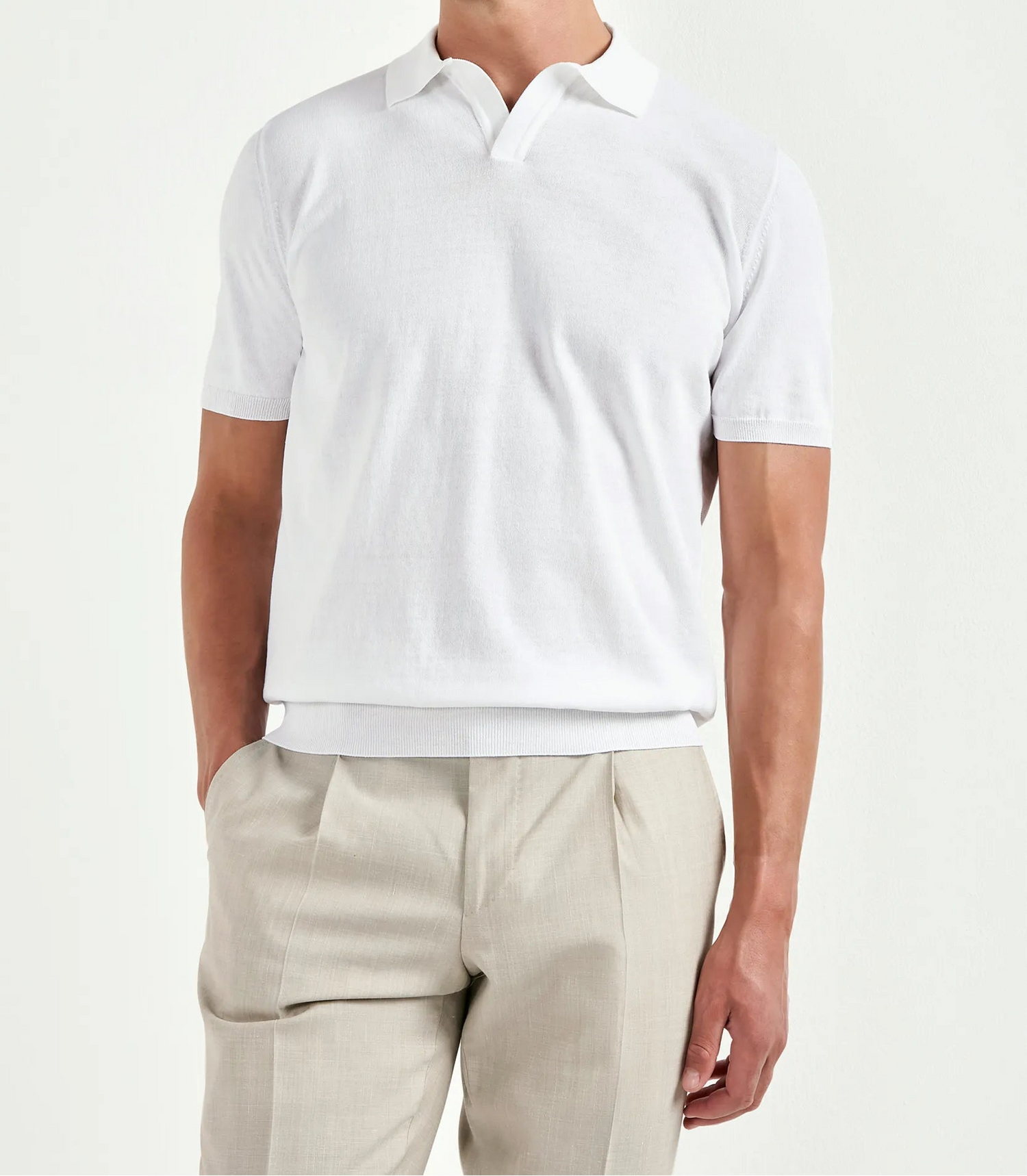 Pini Parma Made in Italy white polo casual men