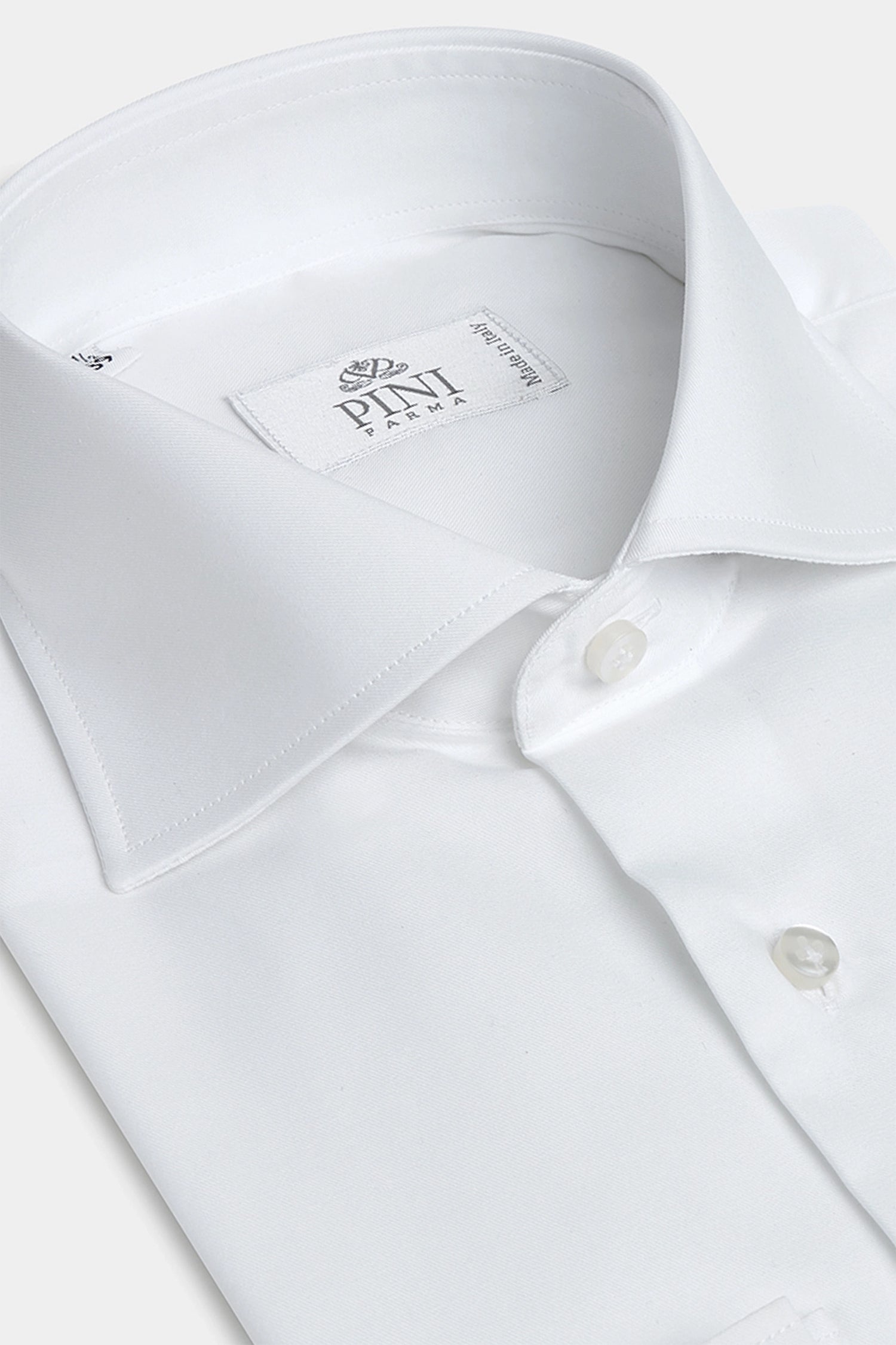 Camicia bianca con polso doppio - Made in Italy