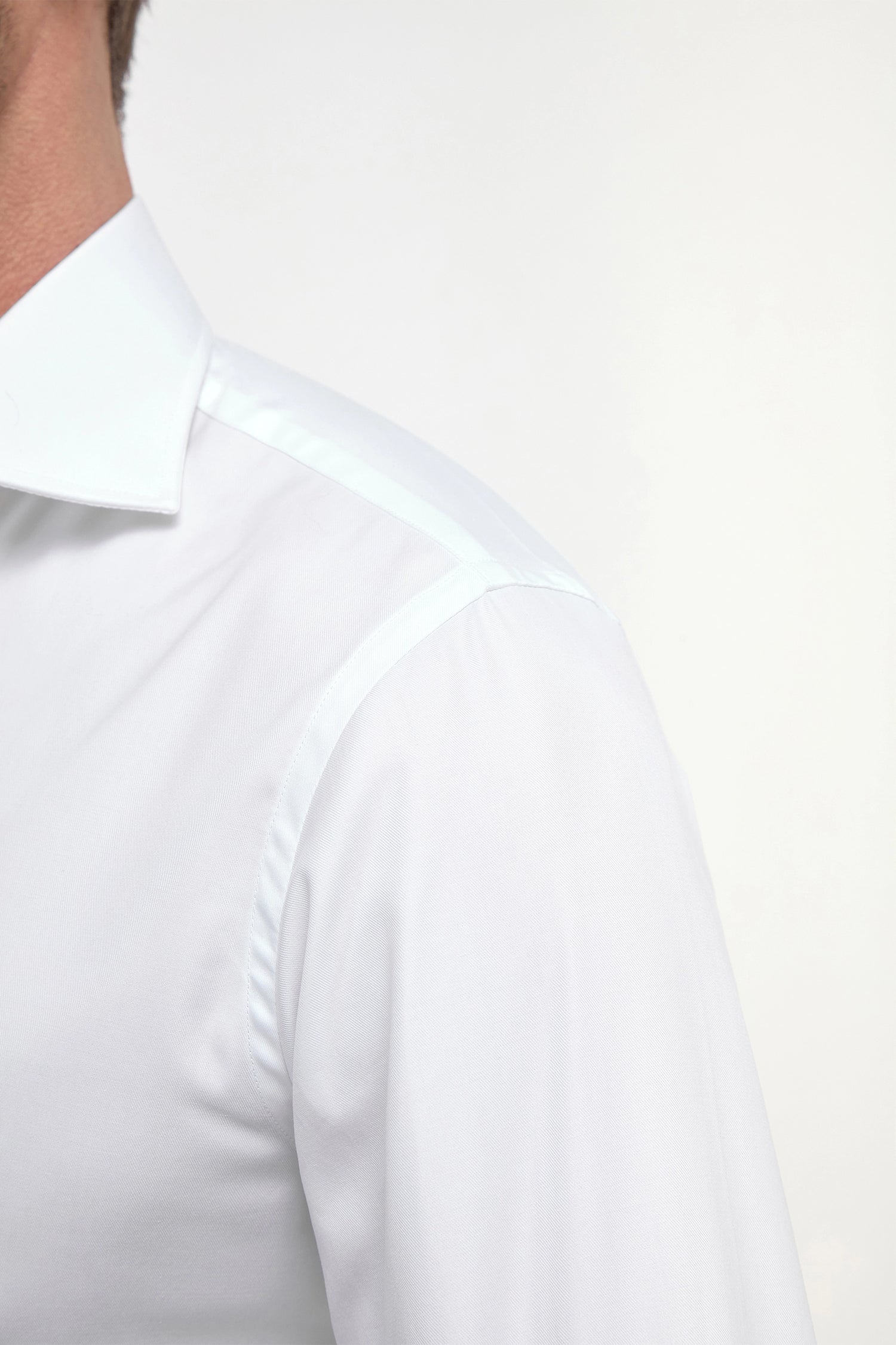 Camicia bianca con polso doppio - Made in Italy