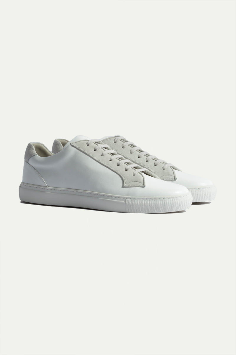 Authentic Genuine Skin Italian Dress Sneaker In Night Blue