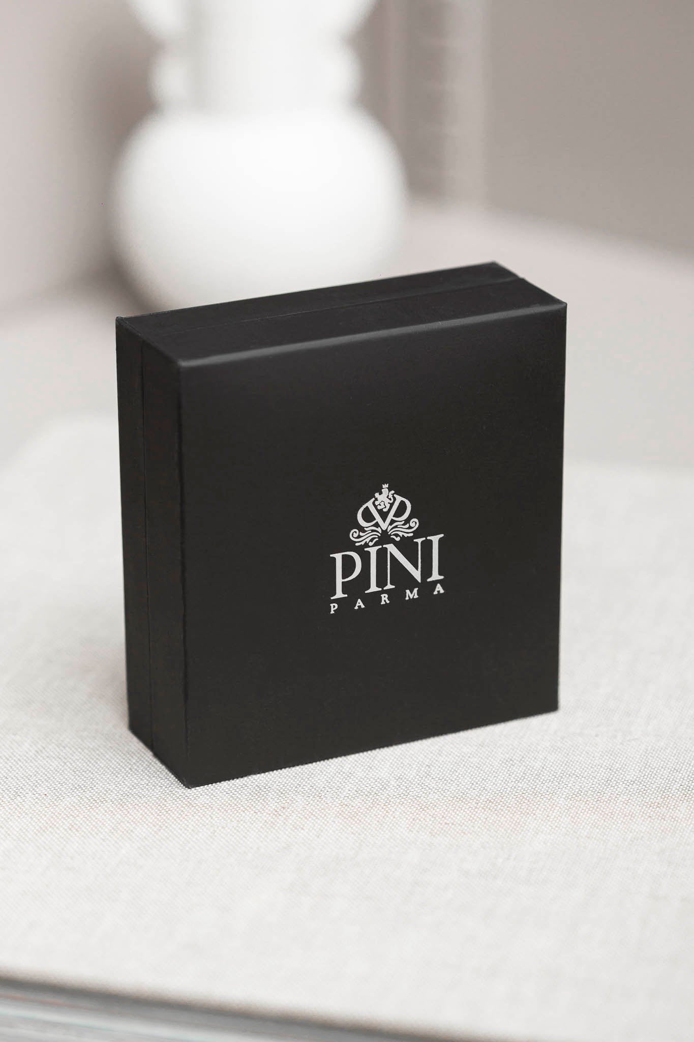 Ensemble de boutons de manchette et boutons de plastron noirs - Made in Italy