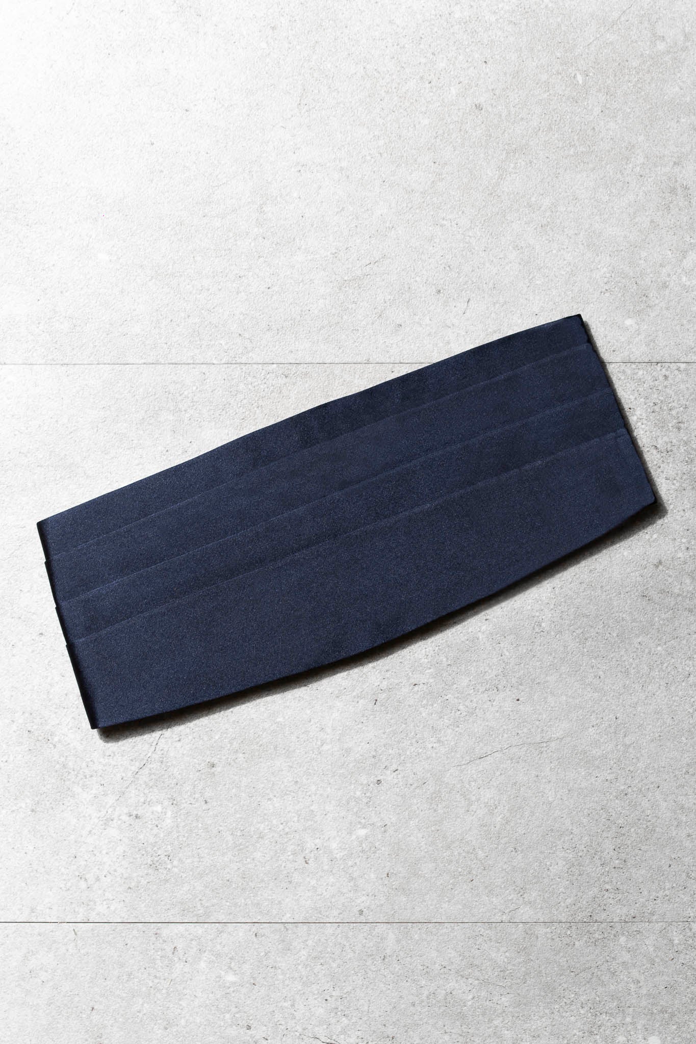 Midnight Blue Silk Cummerbund - Made in Italy